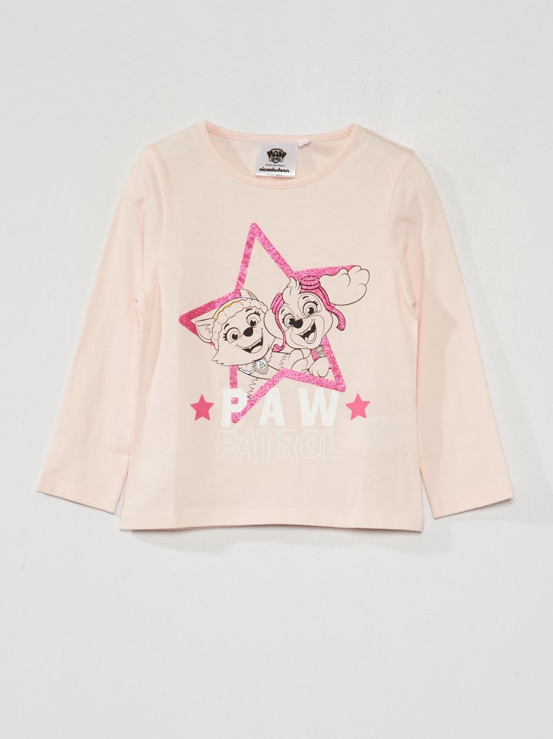 Camiseta de manga corta 'La Patrulla Canina' ROSA - Kiabi