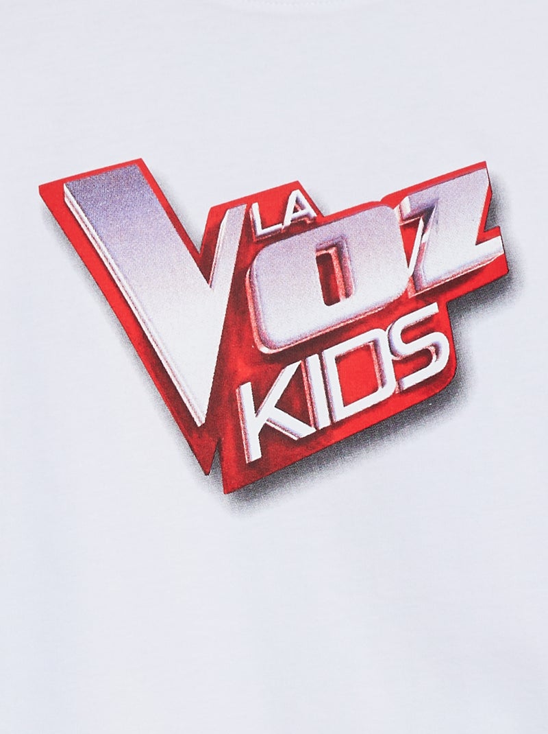 Camiseta de manga corta 'La Voz Kids' Blanco - Kiabi