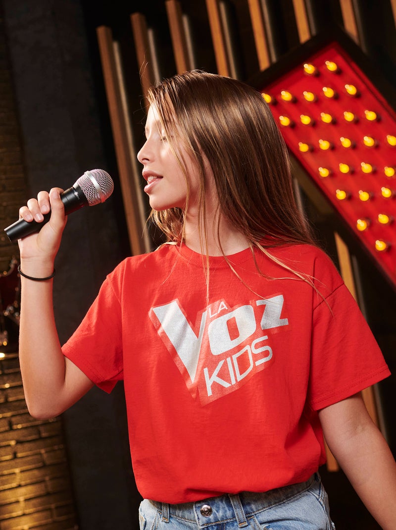 Camiseta de manga corta 'La Voz Kids' Rojo - Kiabi