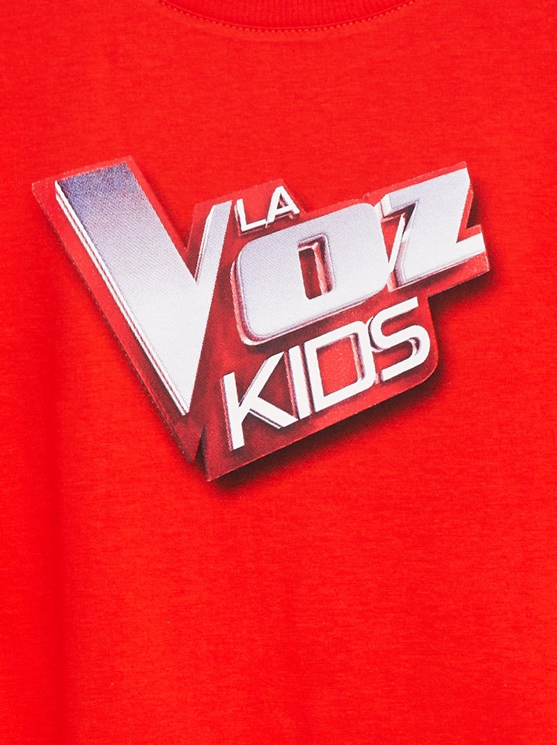 Camiseta de manga corta 'La Voz Kids' Rojo - Kiabi