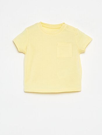 Camiseta de manga corta lisa