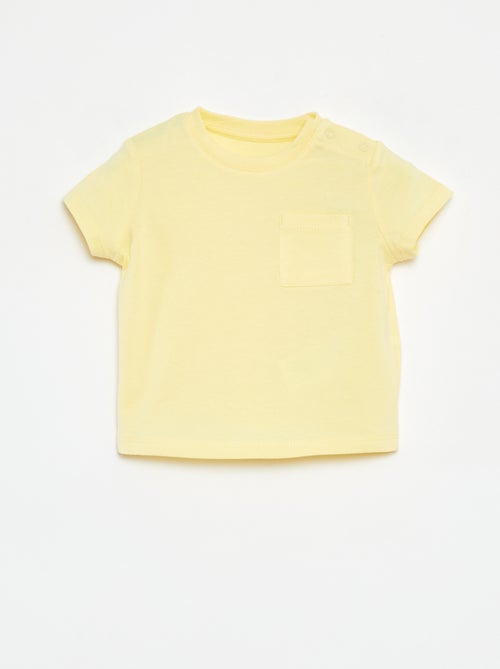 Camiseta de manga corta lisa - Kiabi