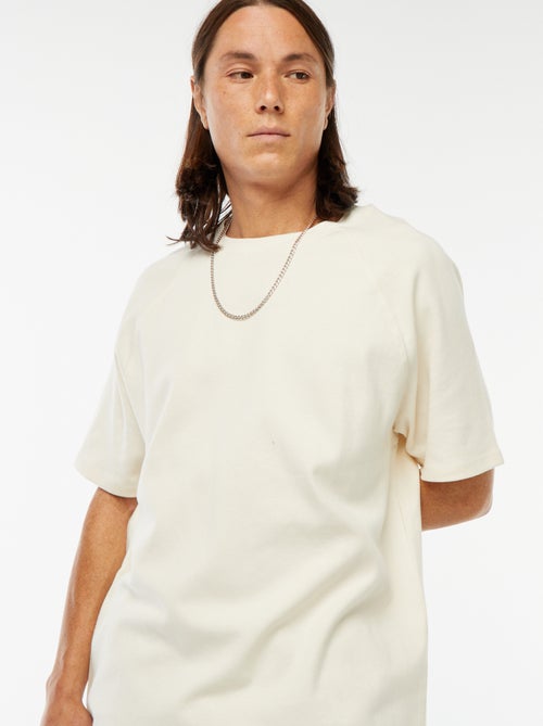 Camiseta de manga corta lisa comfort fit - Kiabi