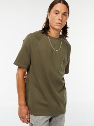 Camiseta de manga corta lisa comfort fit