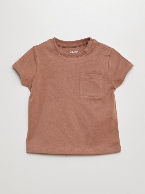 Camiseta de manga corta lisa - Kiabi