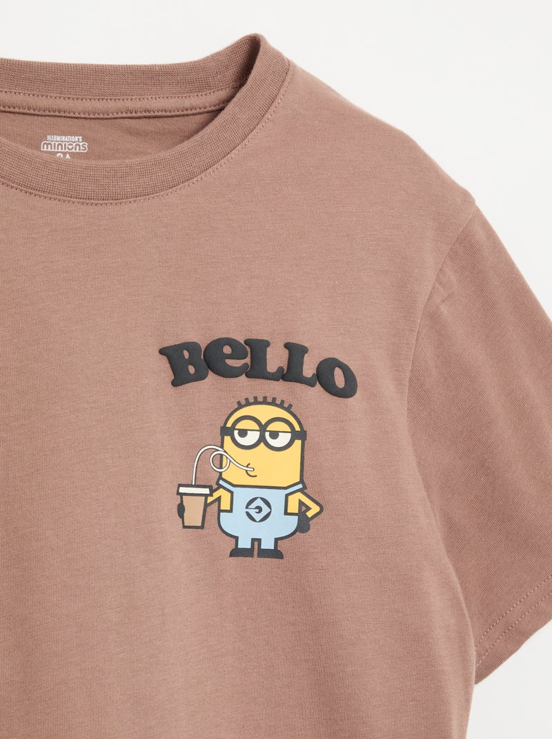 Camiseta de manga corta 'Los Minions' Marron - Kiabi