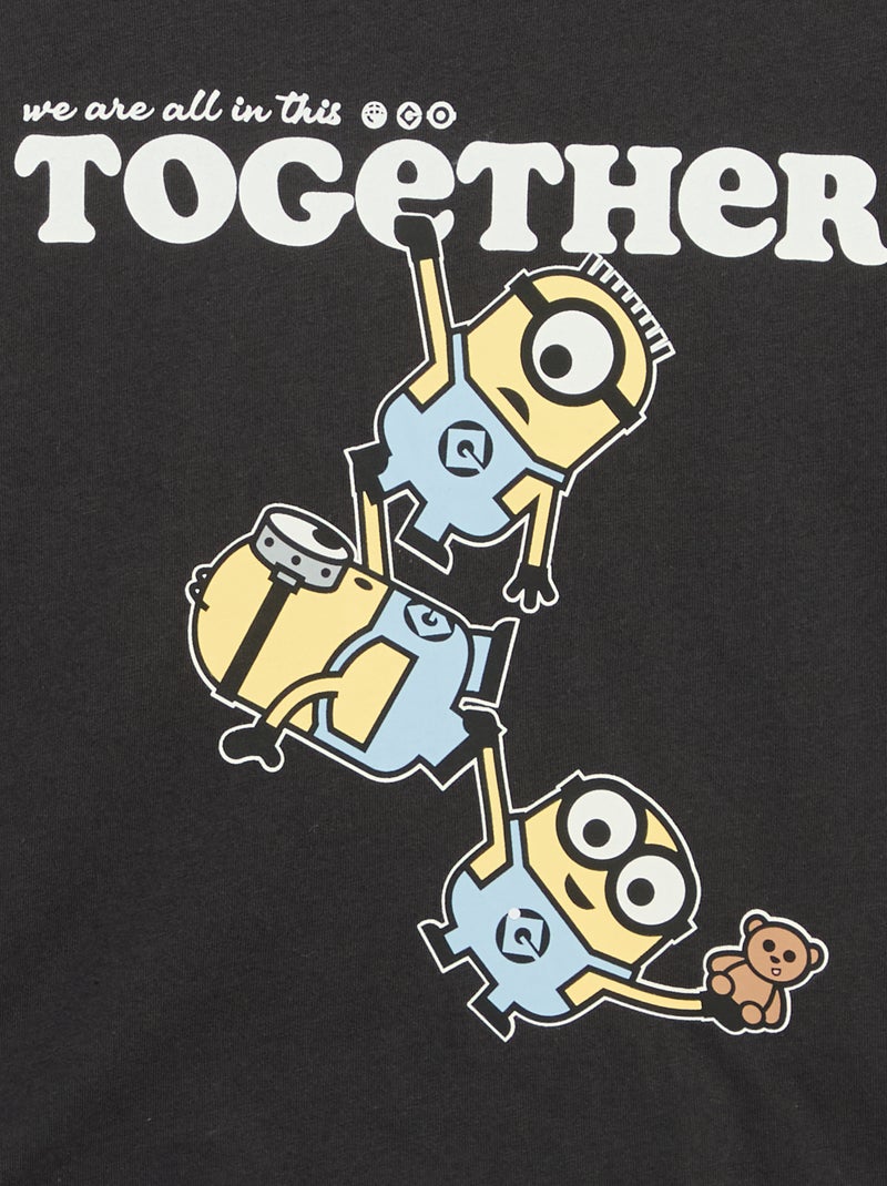Camiseta de manga corta 'Los Minions' Negro - Kiabi