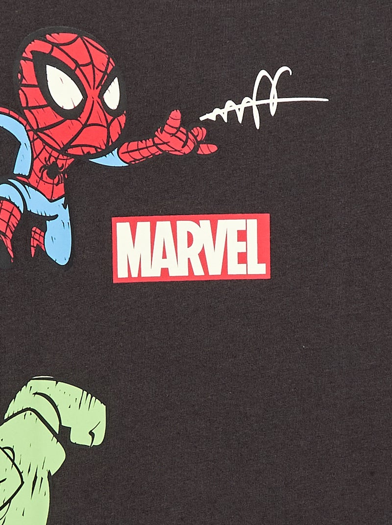 Camiseta de manga corta 'Marvel' 'Avengers' Negro - Kiabi