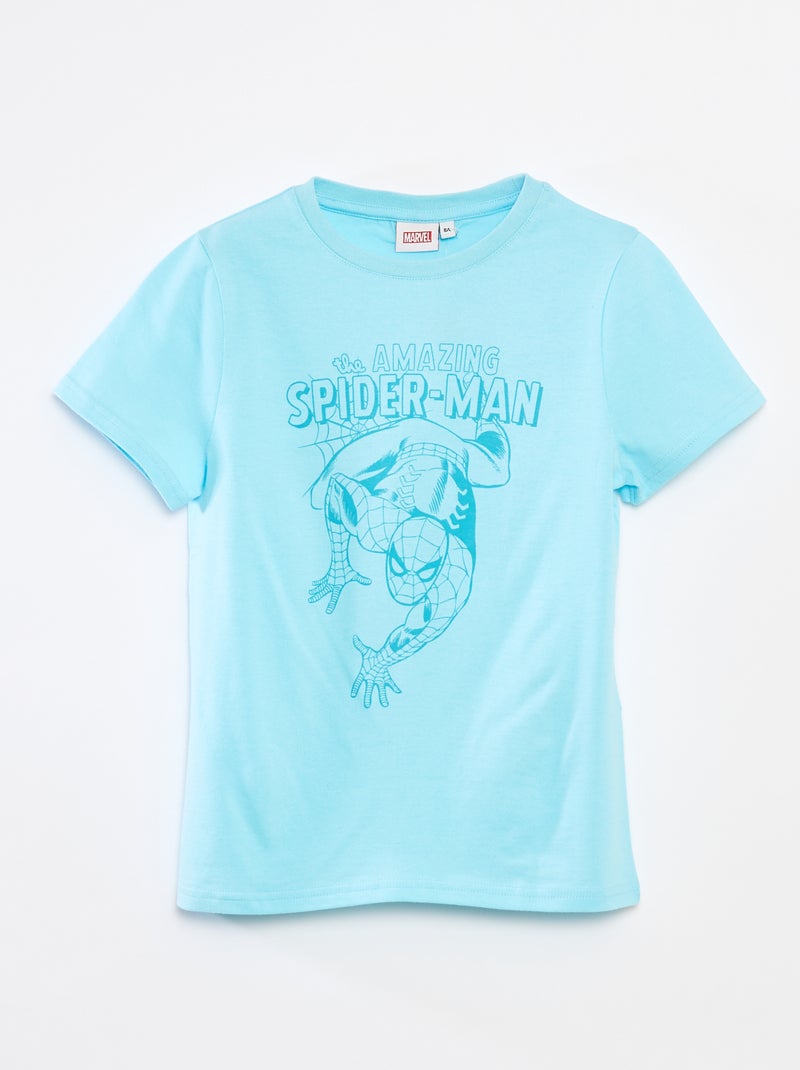 Camiseta de manga corta 'Marvel' Azul - Kiabi