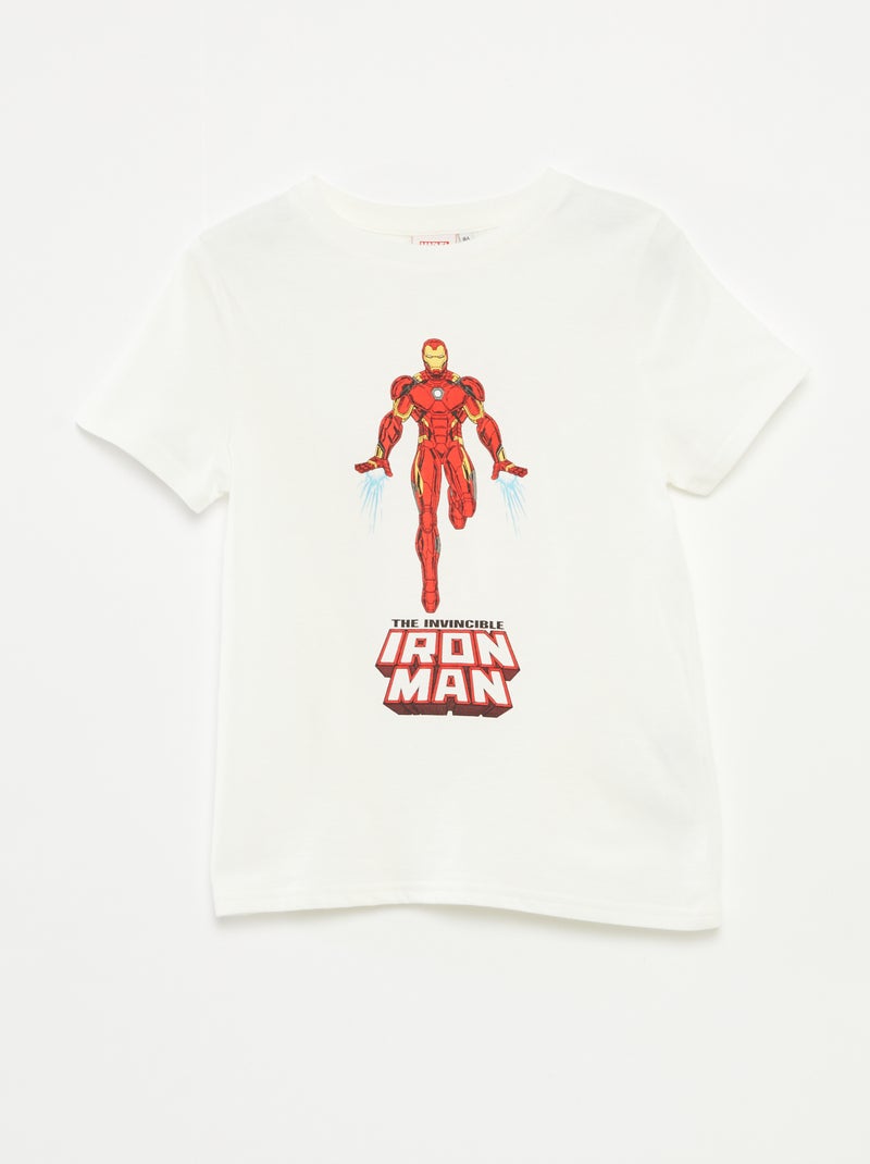 Camiseta de manga corta 'Marvel' BLANCO - Kiabi