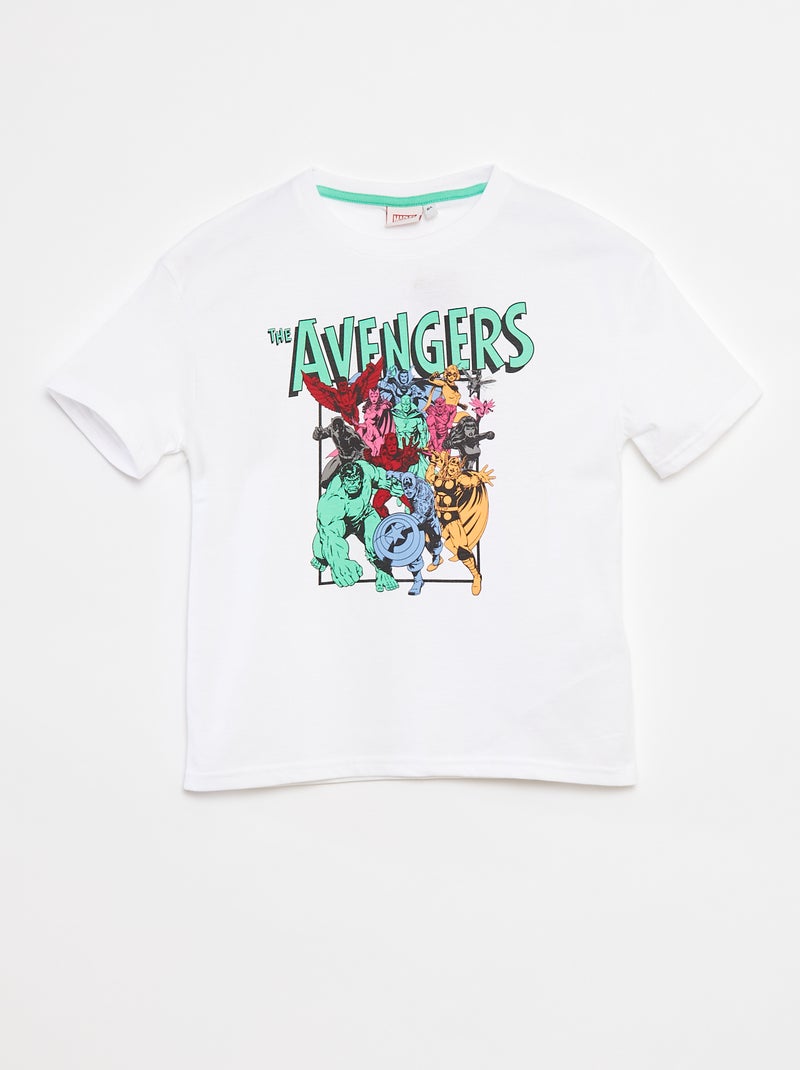 Camiseta de manga corta 'Marvel' BLANCO - Kiabi