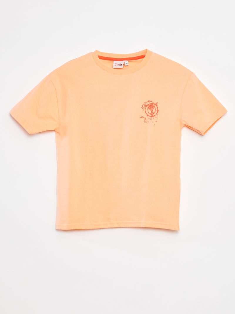 Camiseta de manga corta 'Marvel' NARANJA - Kiabi