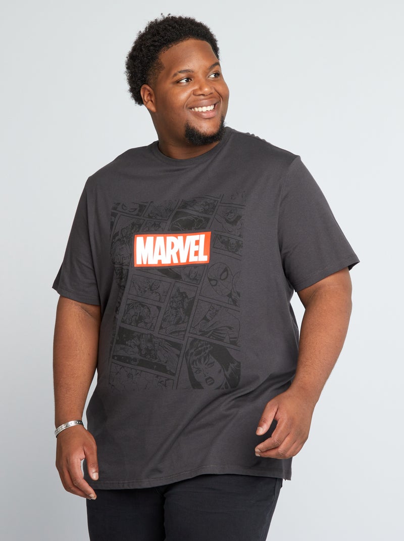 Camiseta de manga corta 'Marvel' NEGRO - Kiabi