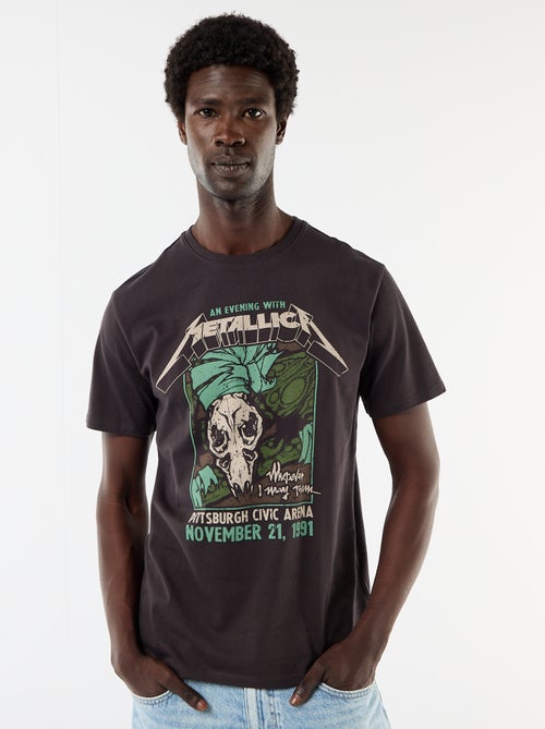Camiseta de manga corta 'Metallica' - Kiabi