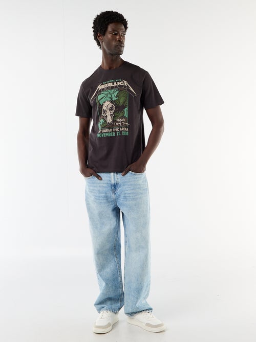 Camiseta de manga corta 'Metallica' - Kiabi