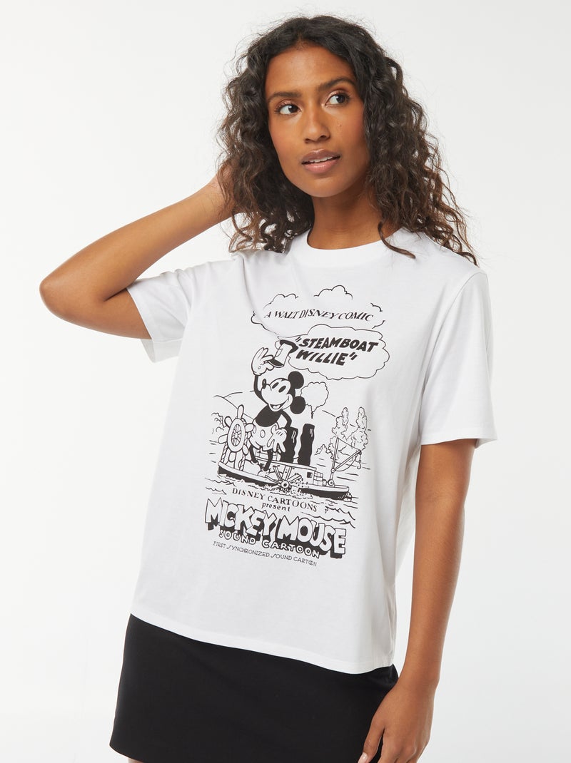 Camiseta de manga corta 'Mickey' 'Disney' Blanco - Kiabi