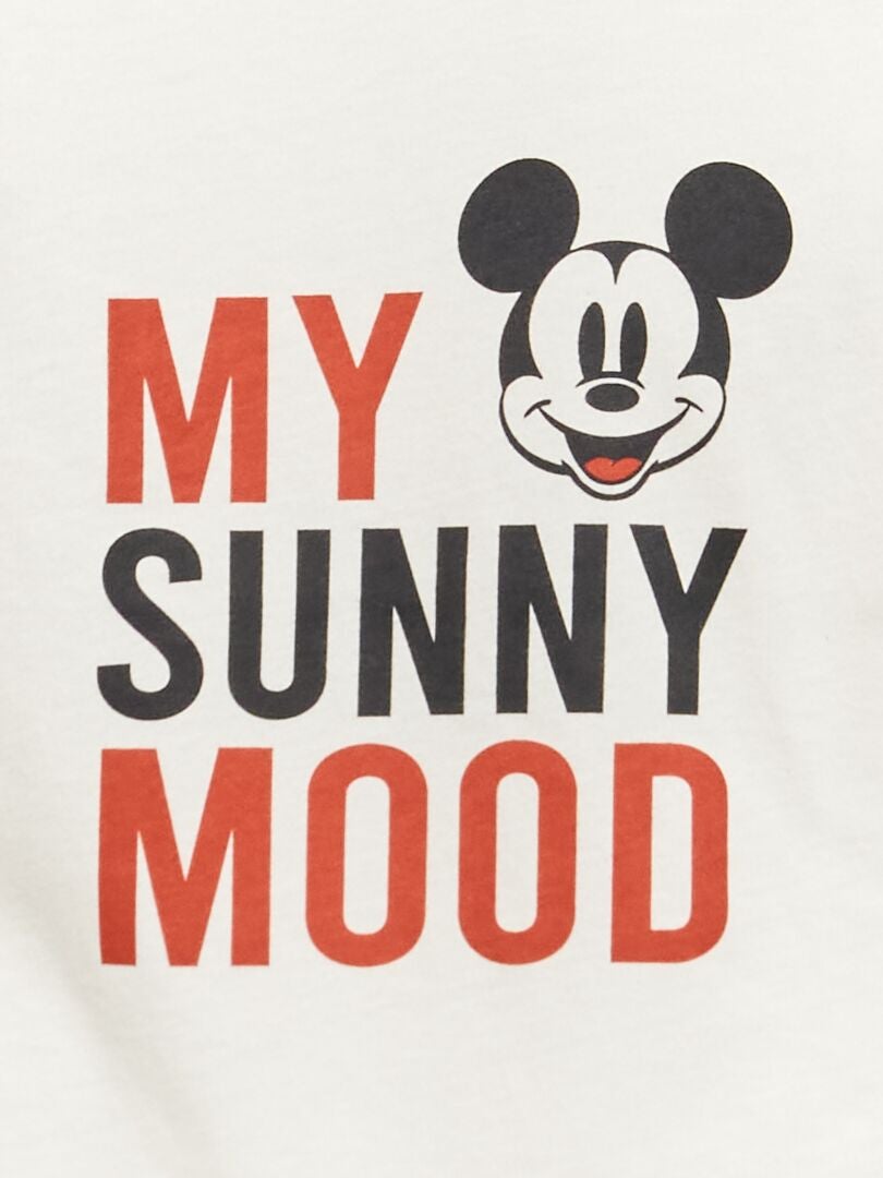 Camiseta de manga corta 'Mickey' 'Disney' BLANCO - Kiabi