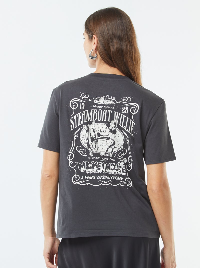 Camiseta de manga corta 'Mickey' 'Disney' Negro - Kiabi