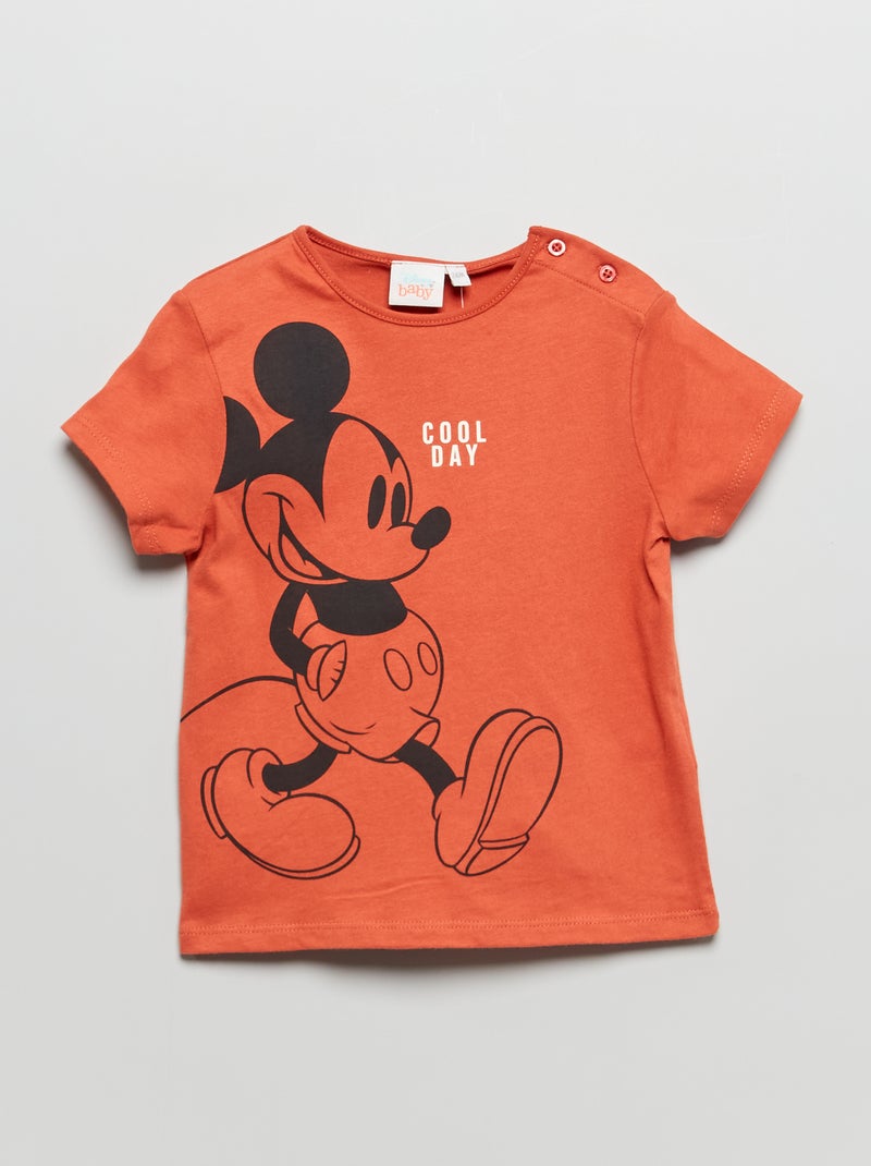 Camiseta de manga corta 'Mickey' 'Disney' ROJO - Kiabi