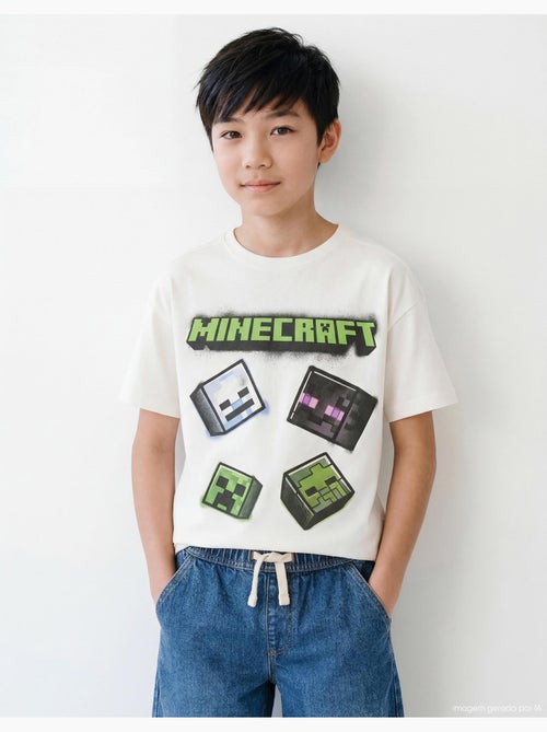 Camiseta de manga corta 'Minecraft', MO Fashion - Kiabi
