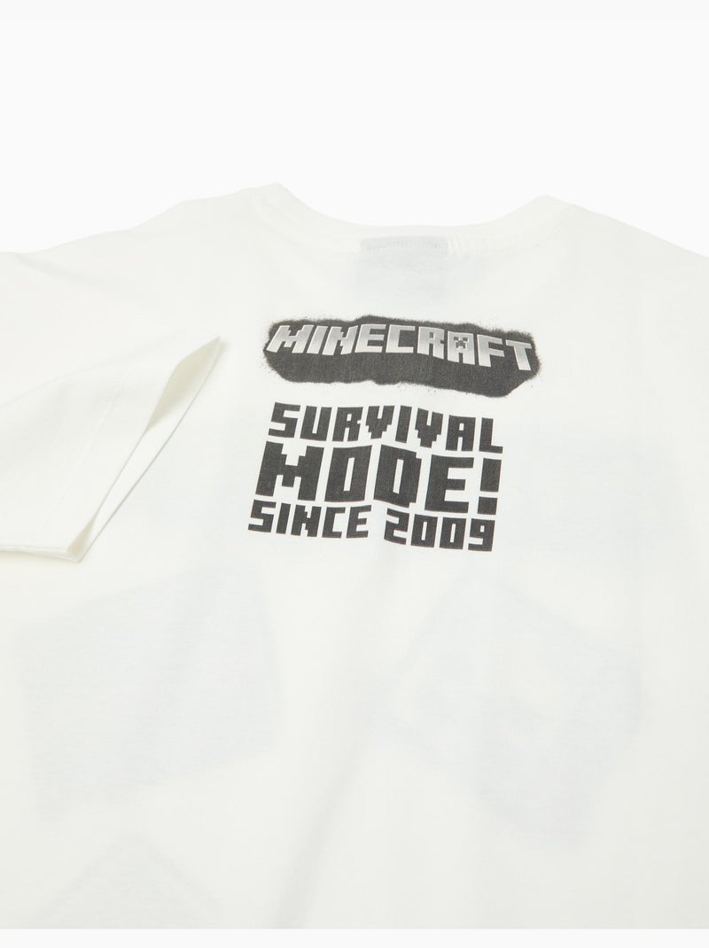Camiseta de manga corta 'Minecraft', MO Fashion Blanco - Kiabi