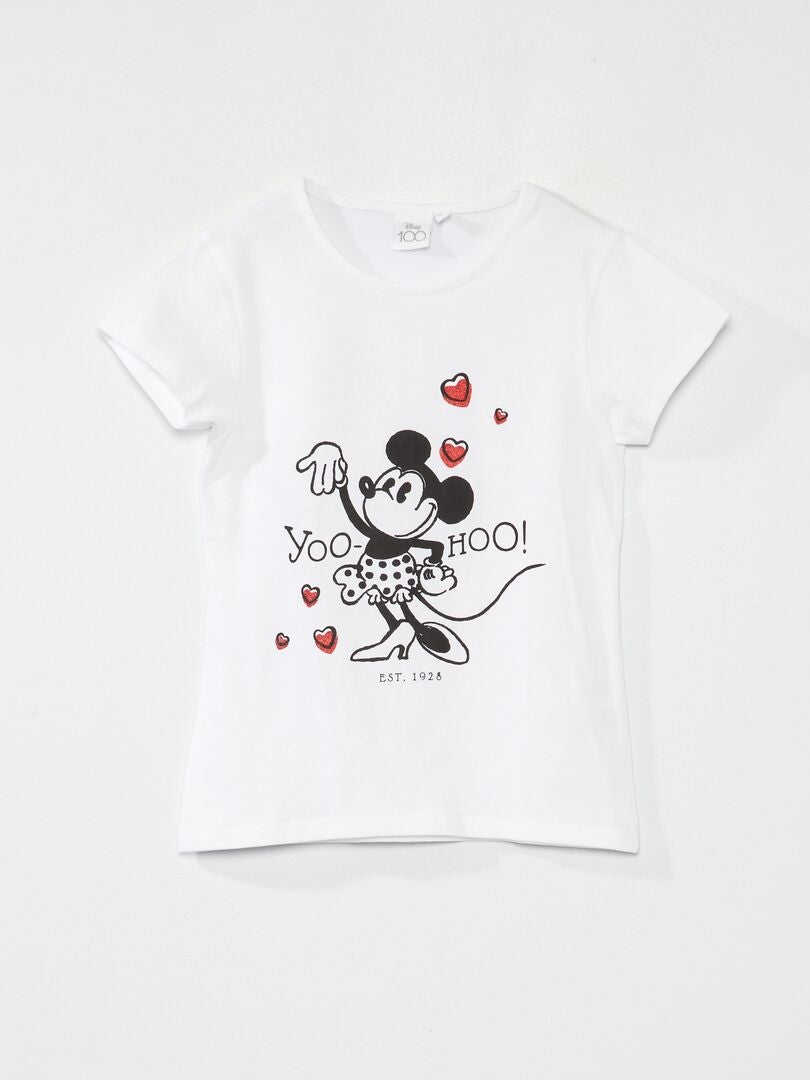 Camiseta de manga corta 'Minnie' 'Disney' blanco - Kiabi