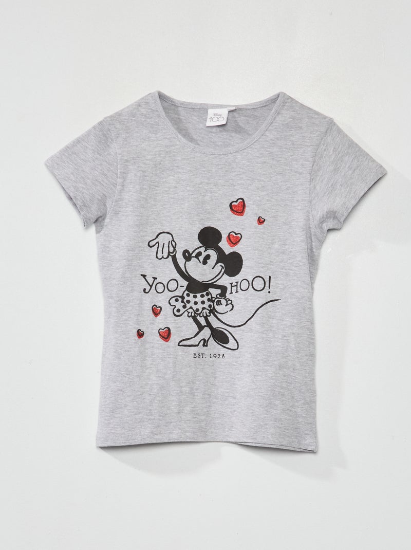 Camiseta de manga corta 'Minnie' 'Disney' gris - Kiabi