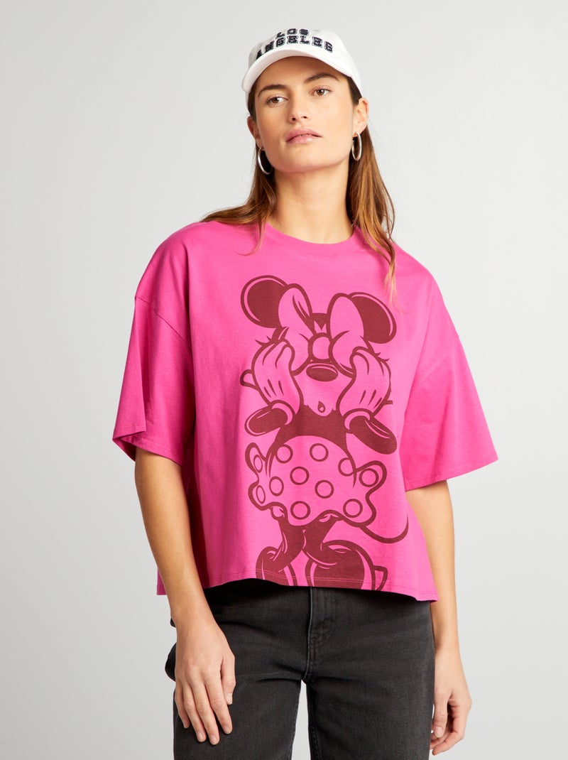 Camiseta de manga corta 'Minnie' ROSA - Kiabi