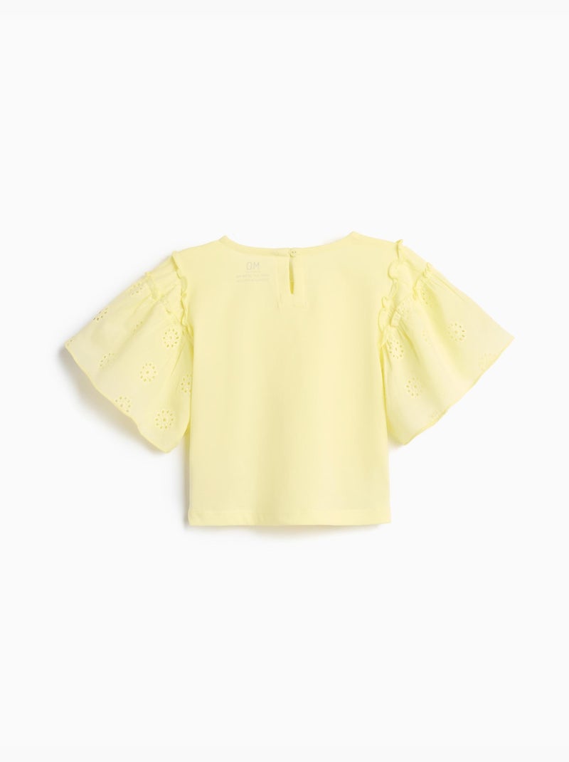 Camiseta de manga corta, mo fashion Amarillo - Kiabi