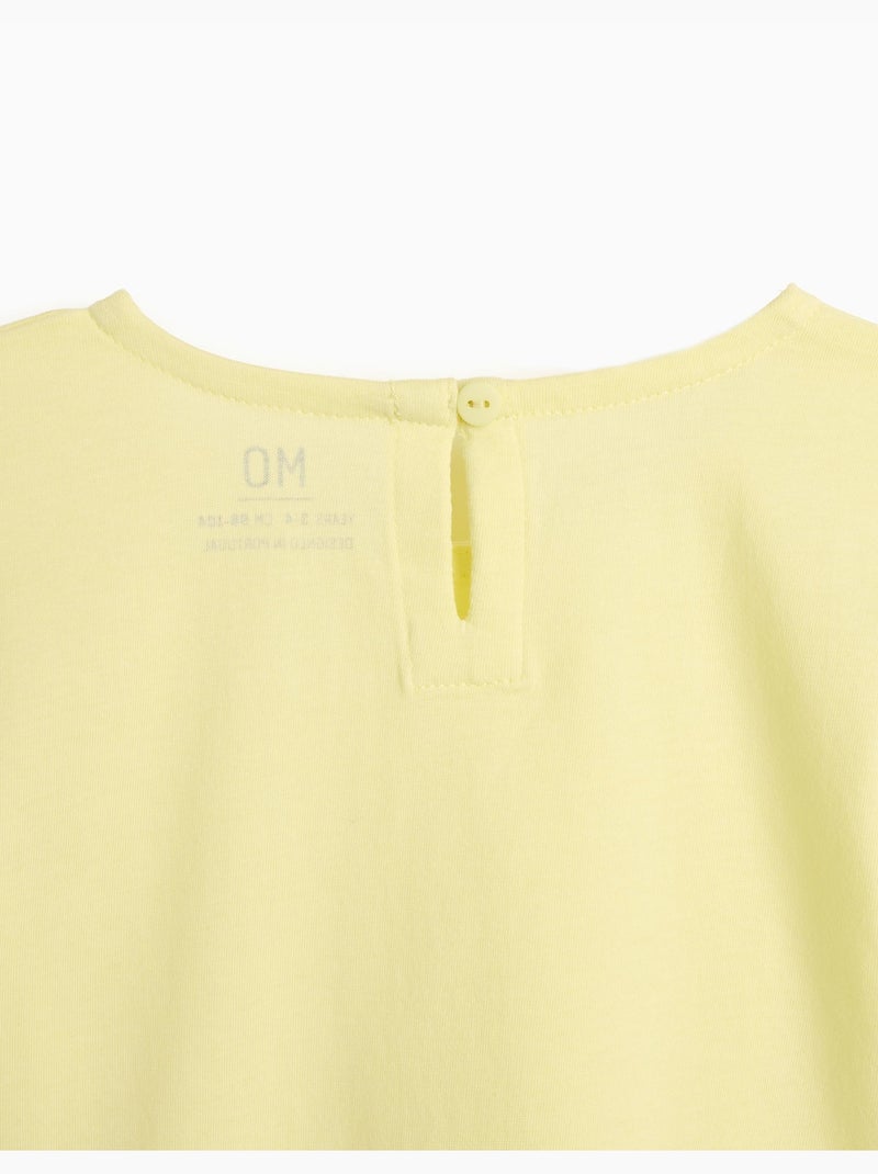Camiseta de manga corta, mo fashion Amarillo - Kiabi
