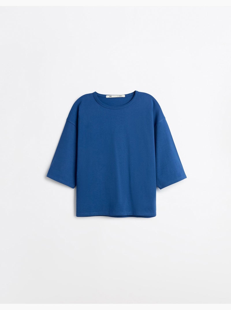Camiseta de manga corta, MO Fashion Azul - Kiabi