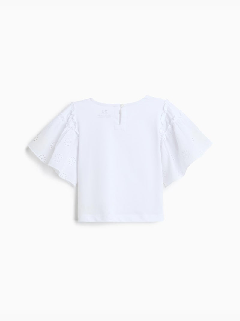 Camiseta de manga corta, mo fashion Blanco - Kiabi
