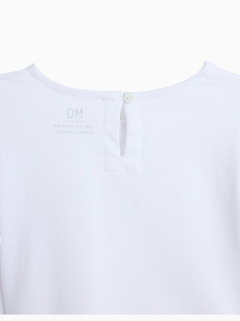 Camiseta de manga corta, mo fashion Blanco - Kiabi