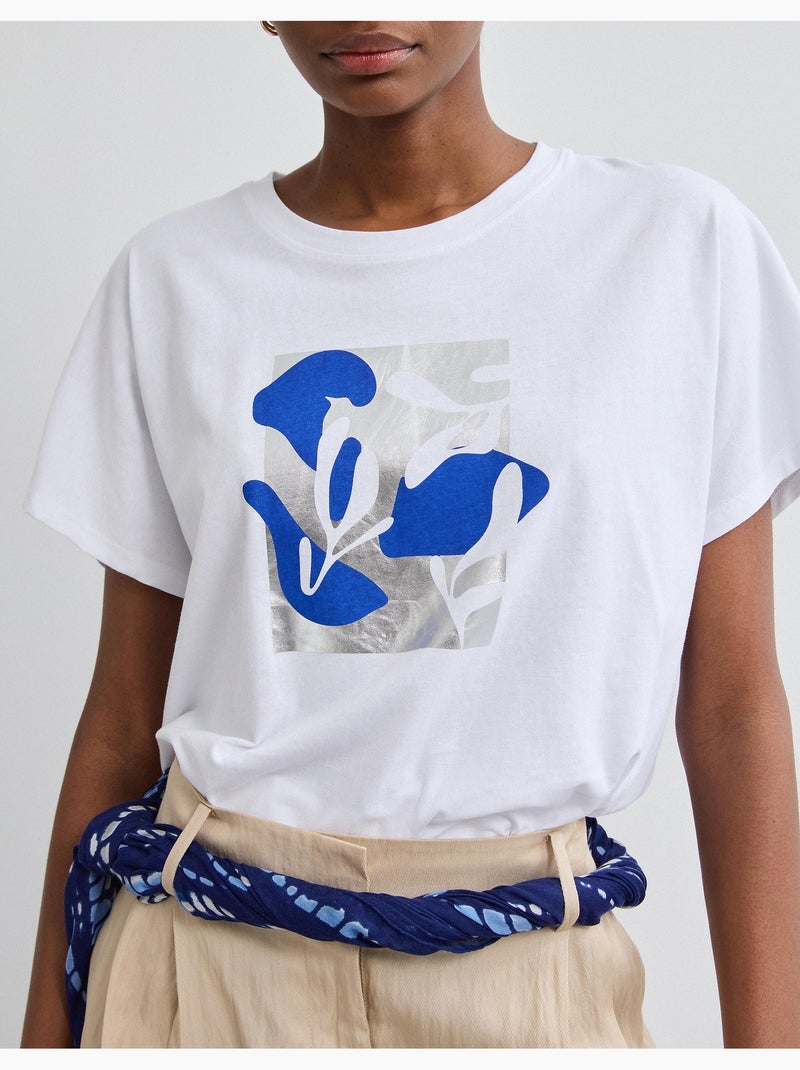 Camiseta de manga corta, MO Fashion Blanco - Kiabi