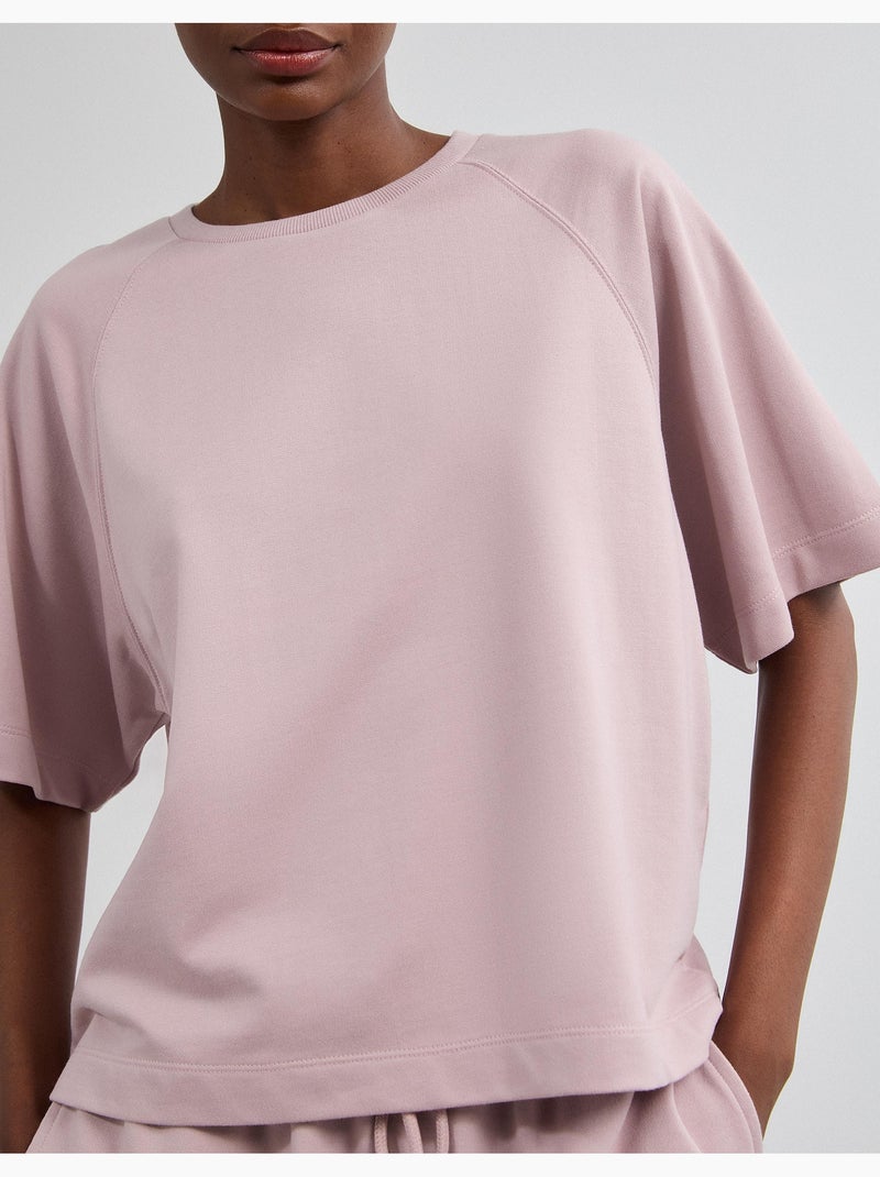 Camiseta de manga corta, mo fashion Violeta - Kiabi