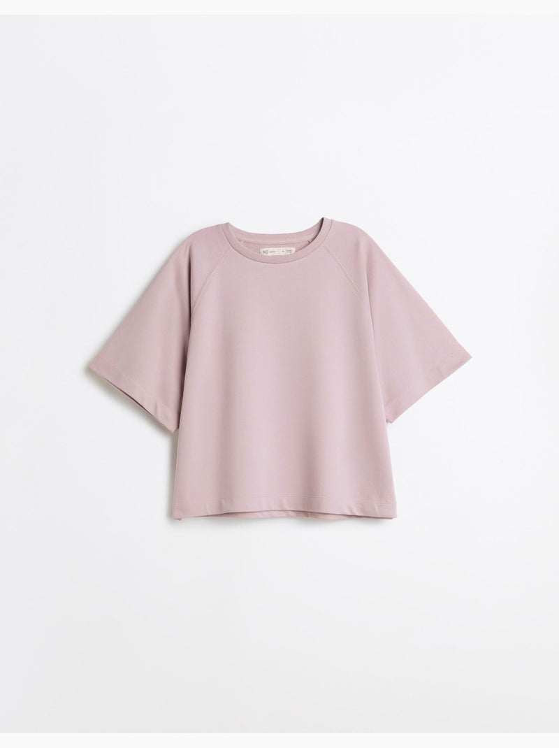 Camiseta de manga corta, mo fashion Violeta - Kiabi