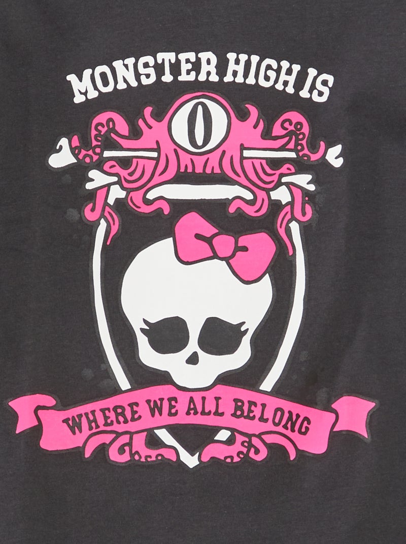 Camiseta de manga corta 'Monster High' NEGRO - Kiabi