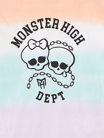 Camiseta de manga corta 'Monster High' tie-dye