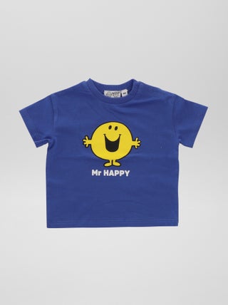 Camiseta de manga corta 'Mr. Men Little Miss' 'Mr Happy'