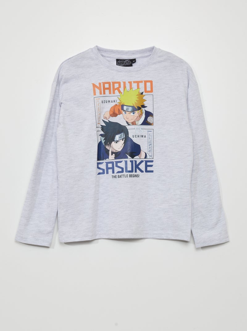 Camiseta de manga corta 'Naruto' GRIS - Kiabi