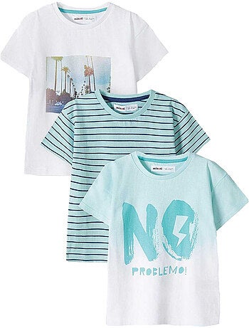 Camiseta de manga corta niños - pack de 3 - minoti