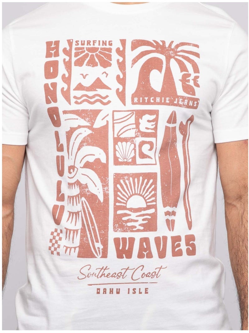 Camiseta de manga corta NIRDANUB Crudo - Kiabi