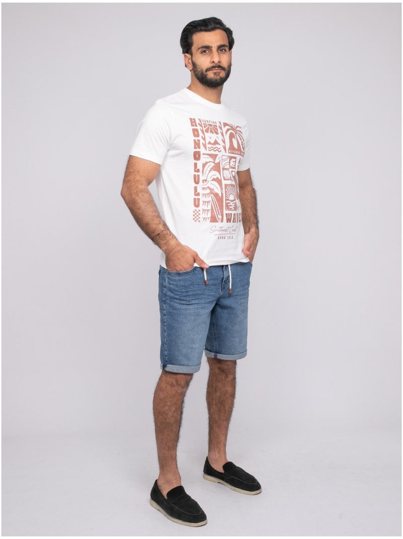 Camiseta de manga corta NIRDANUB Crudo - Kiabi