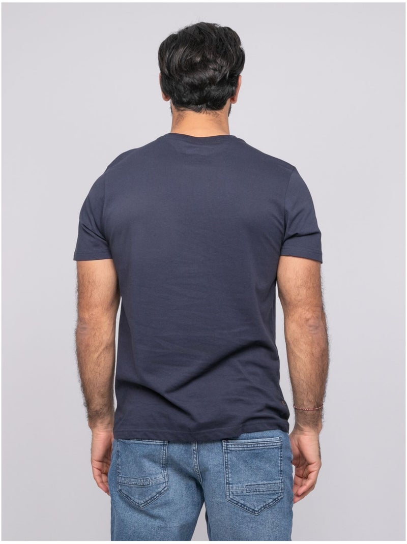 Camiseta de manga corta NIRDOMEL Azul marino - Kiabi