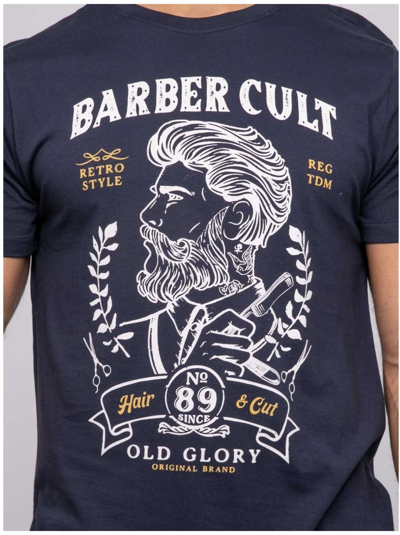 Camiseta de manga corta NIRDOMEL Azul marino - Kiabi
