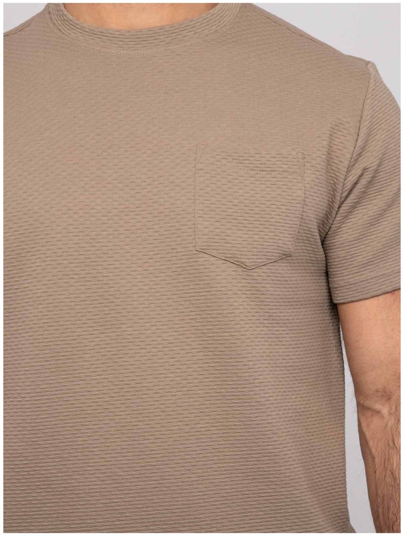 Camiseta de manga corta NITRETIS Beige - Kiabi