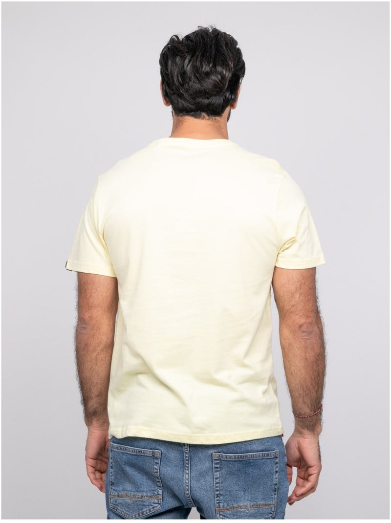 Camiseta de manga corta NOMOTOU Amarillo - Kiabi