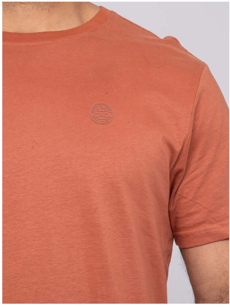 Camiseta de manga corta NOMOTOU Rojo ladrillo - Kiabi
