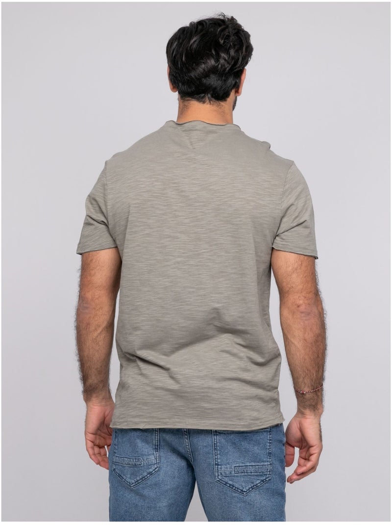 Camiseta de manga corta NOUTIPEX Caqui - Kiabi