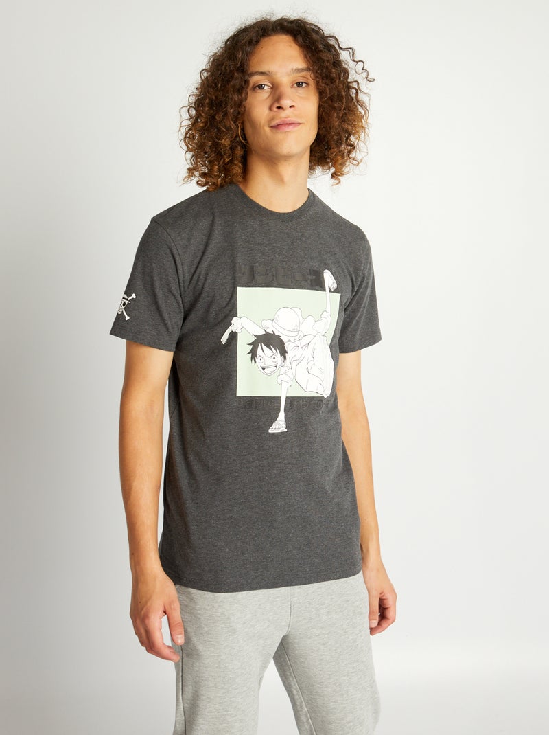 Camiseta de manga corta 'One Piece' GRIS - Kiabi